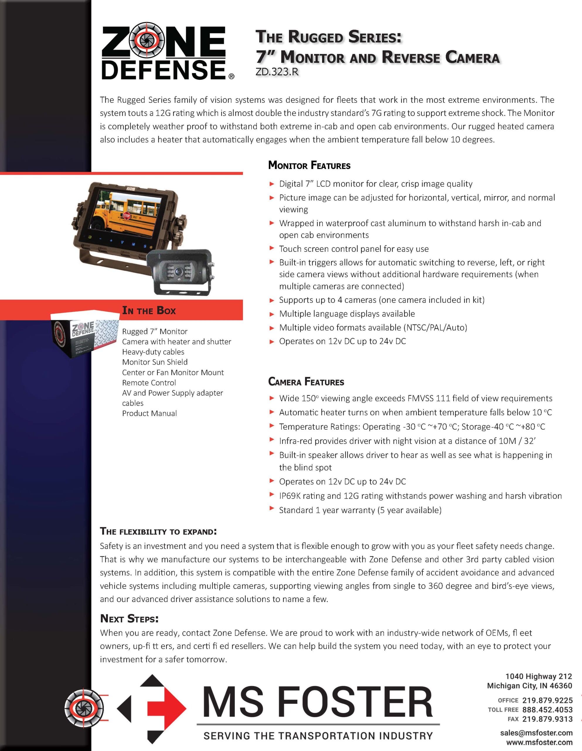 Zone Defense Camera Systems MS Foster